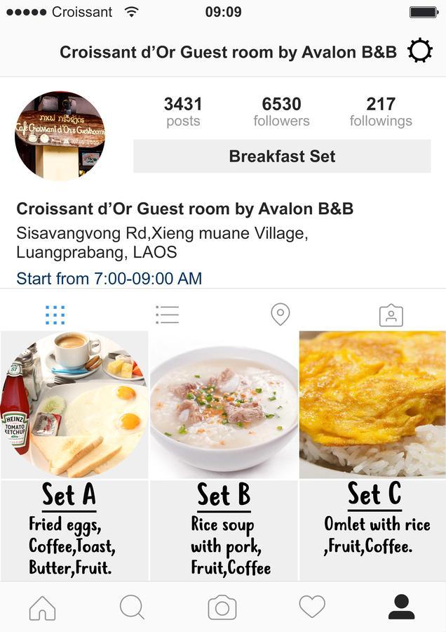 Croissant D'Or Guestroom By Avalon B&B Luang Prabang Ngoại thất bức ảnh